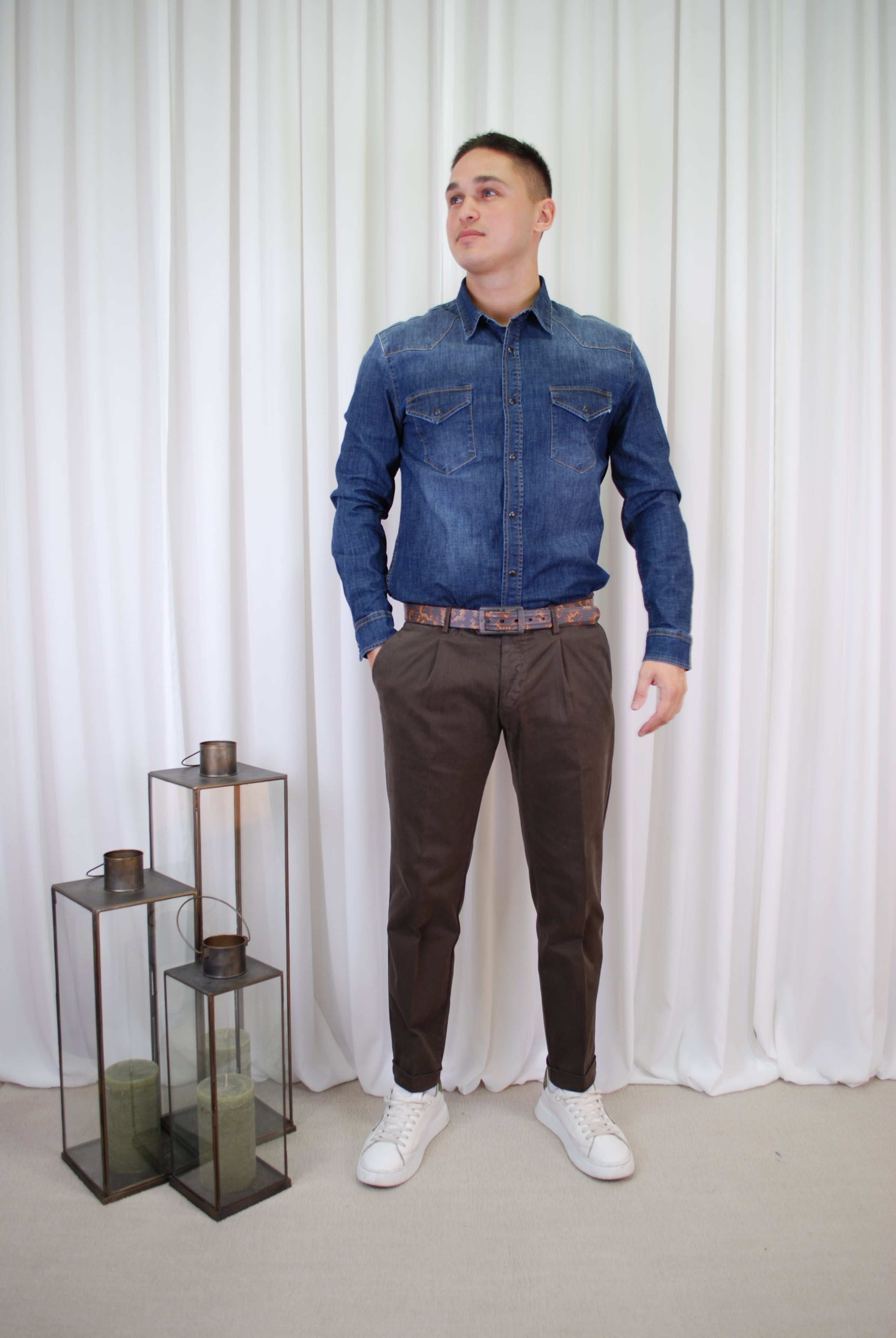 PANTALONE CHINO IN COTONE