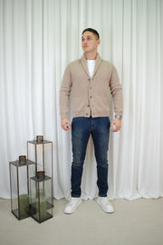 CARDIGAN CON COLLO A SCIALLE