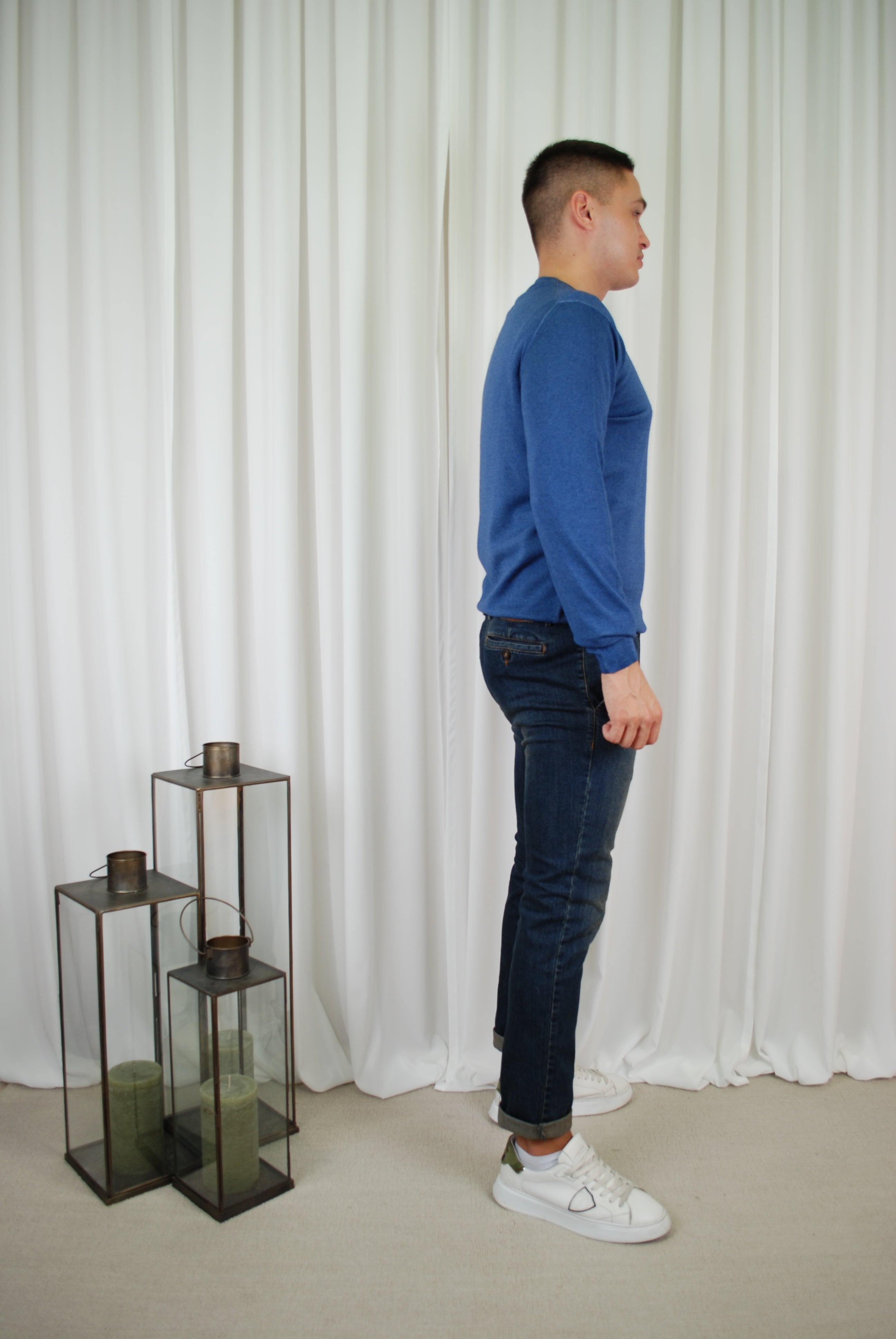MAGLIA GIROCOLLO MISTO LANA E CASHMERE