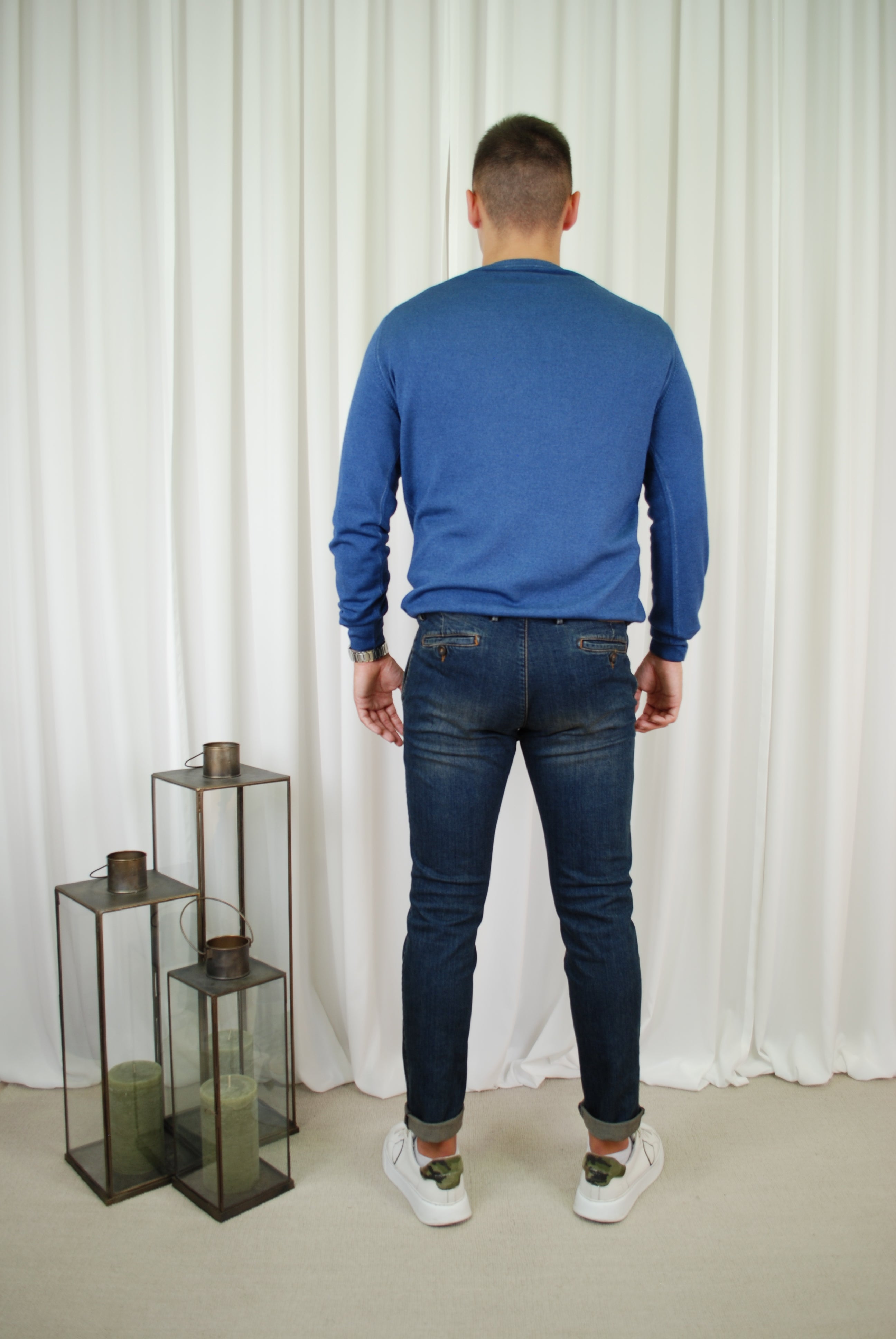 MAGLIA GIROCOLLO MISTO LANA E CASHMERE