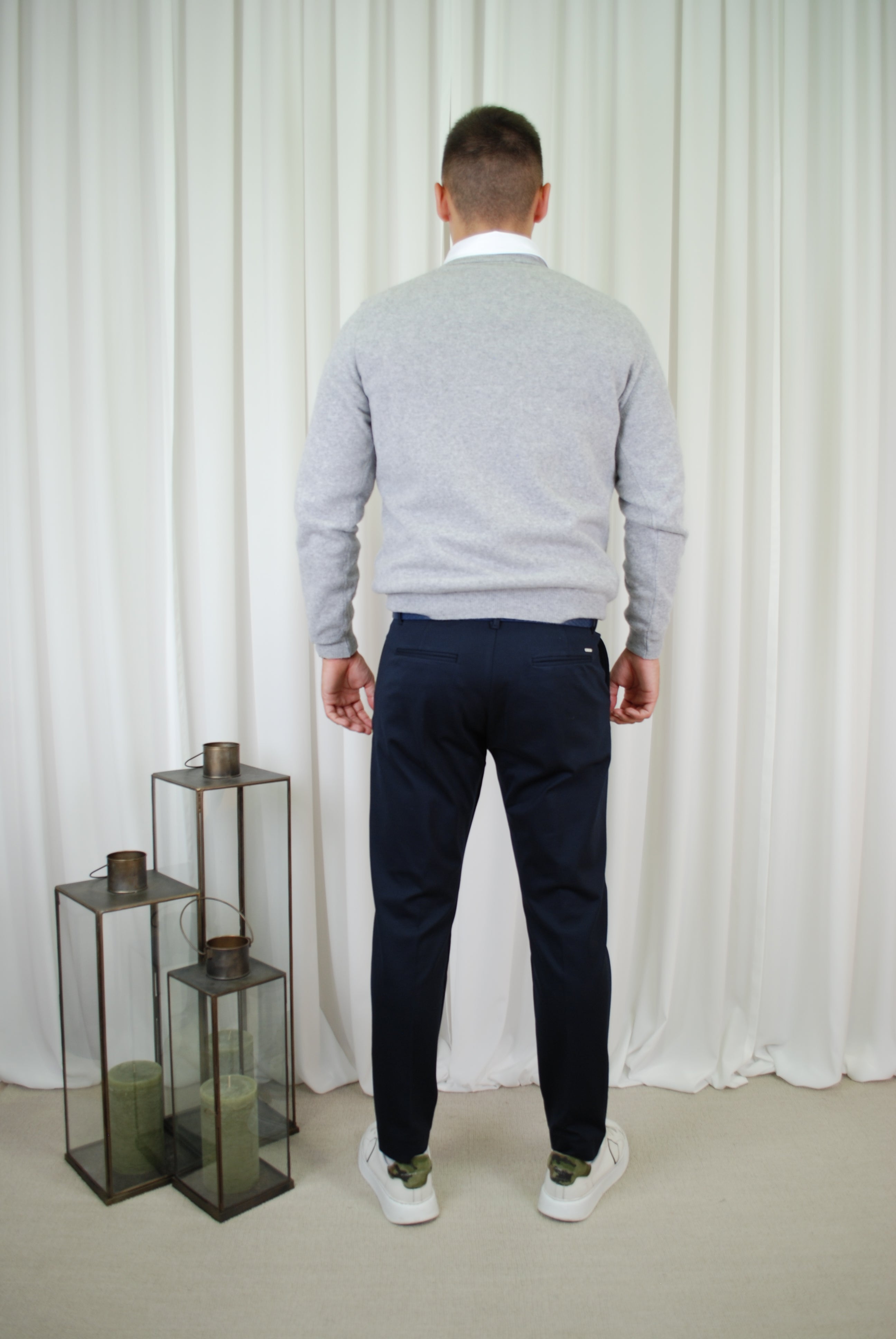 MAGLIA GIROCOLLO MISTO LANA E CASHMERE