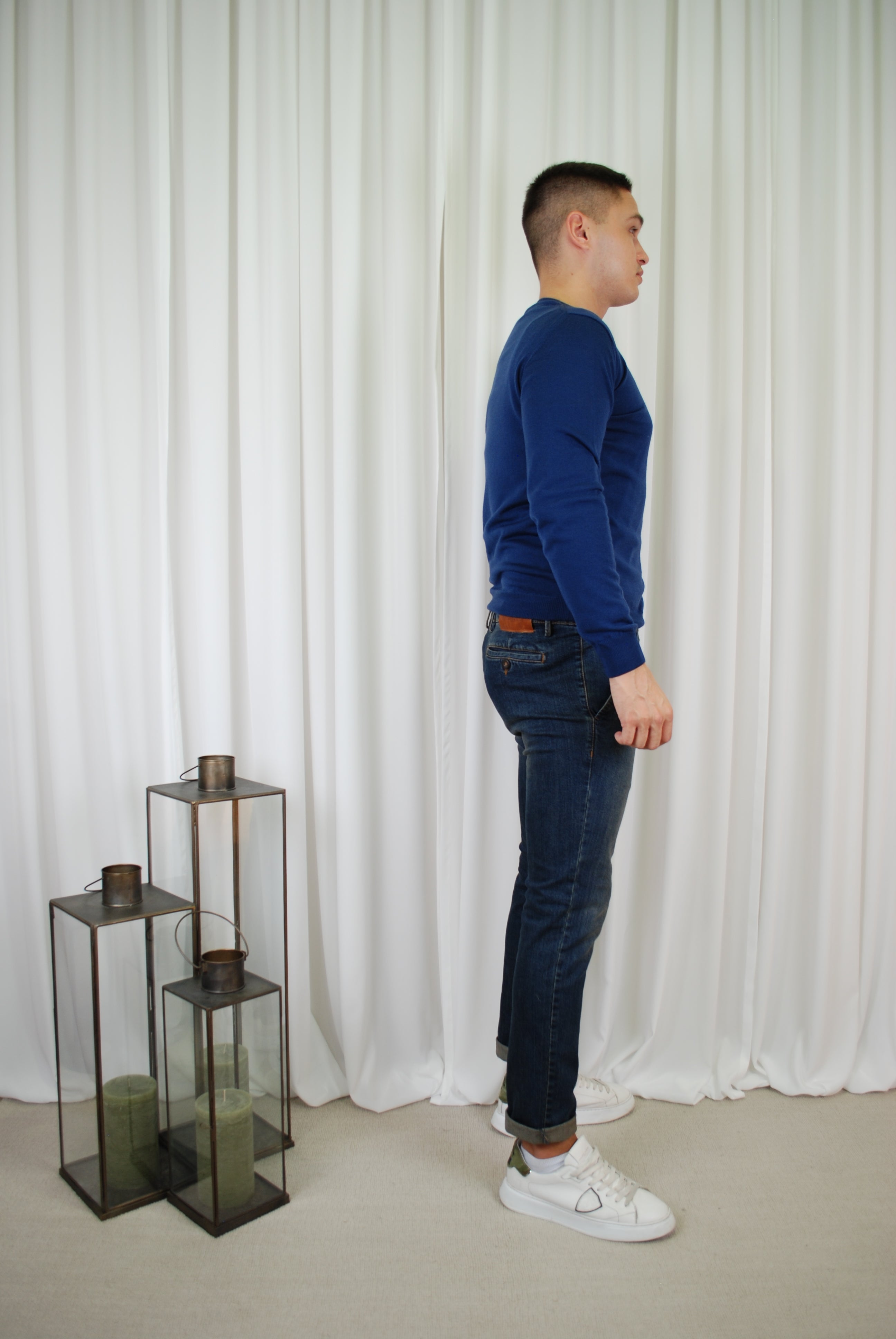DENIM CON TASCA A FILETTO