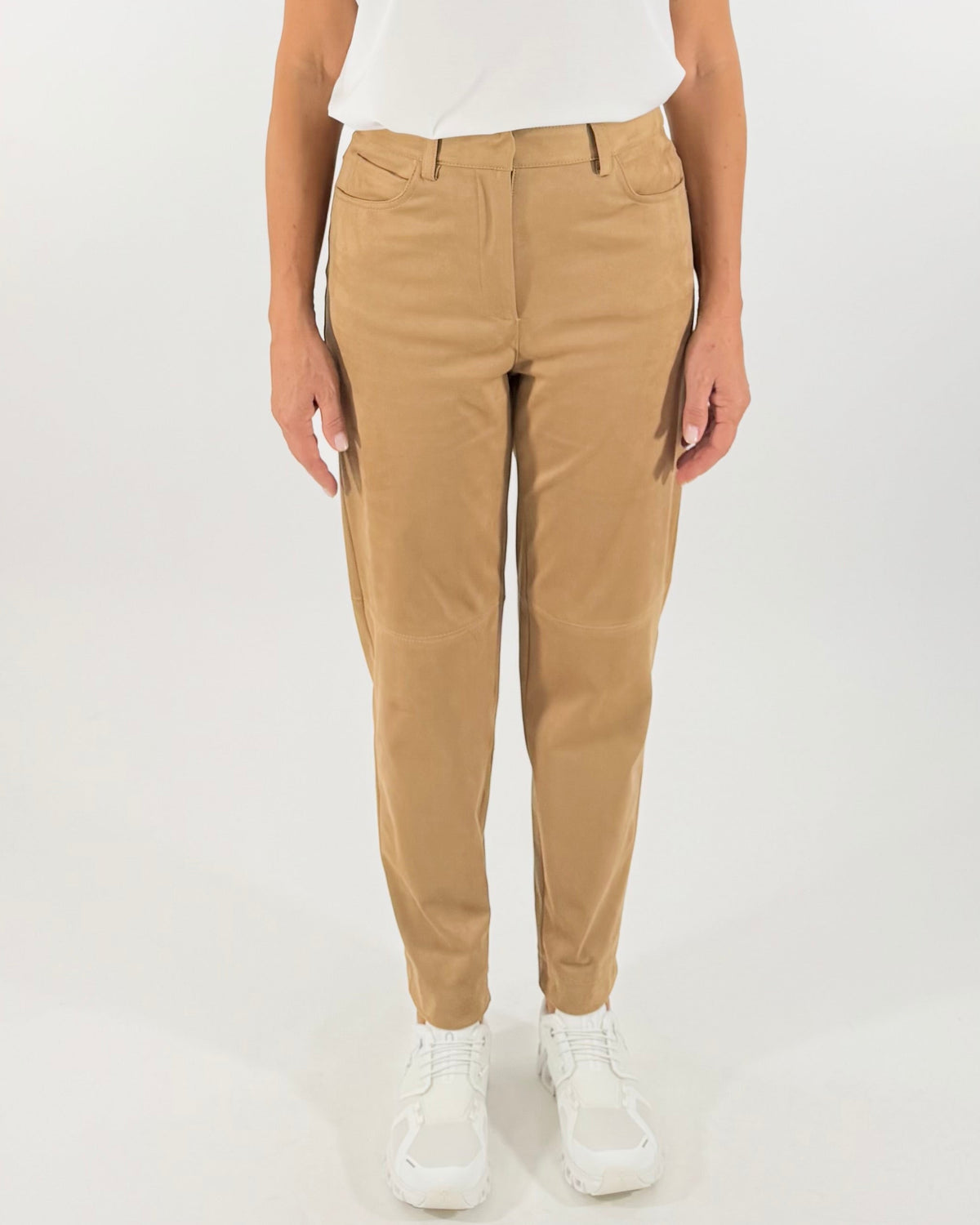 PANTALONE CHINO EFFETTO SUEDE