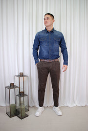 CAMICIA JEANS ELASTICIZZATO