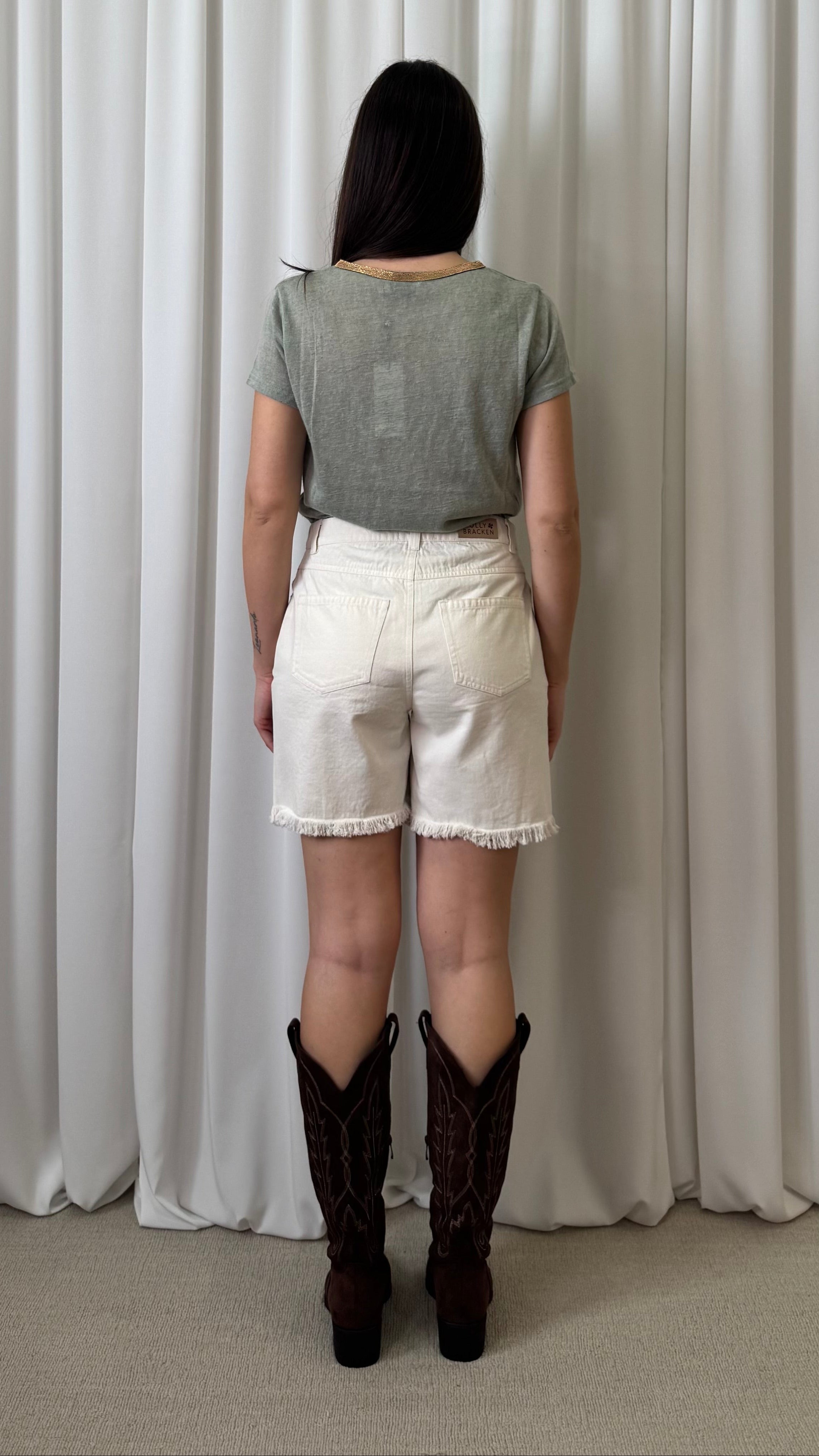 SHORTS RICAMI TRAFORATI