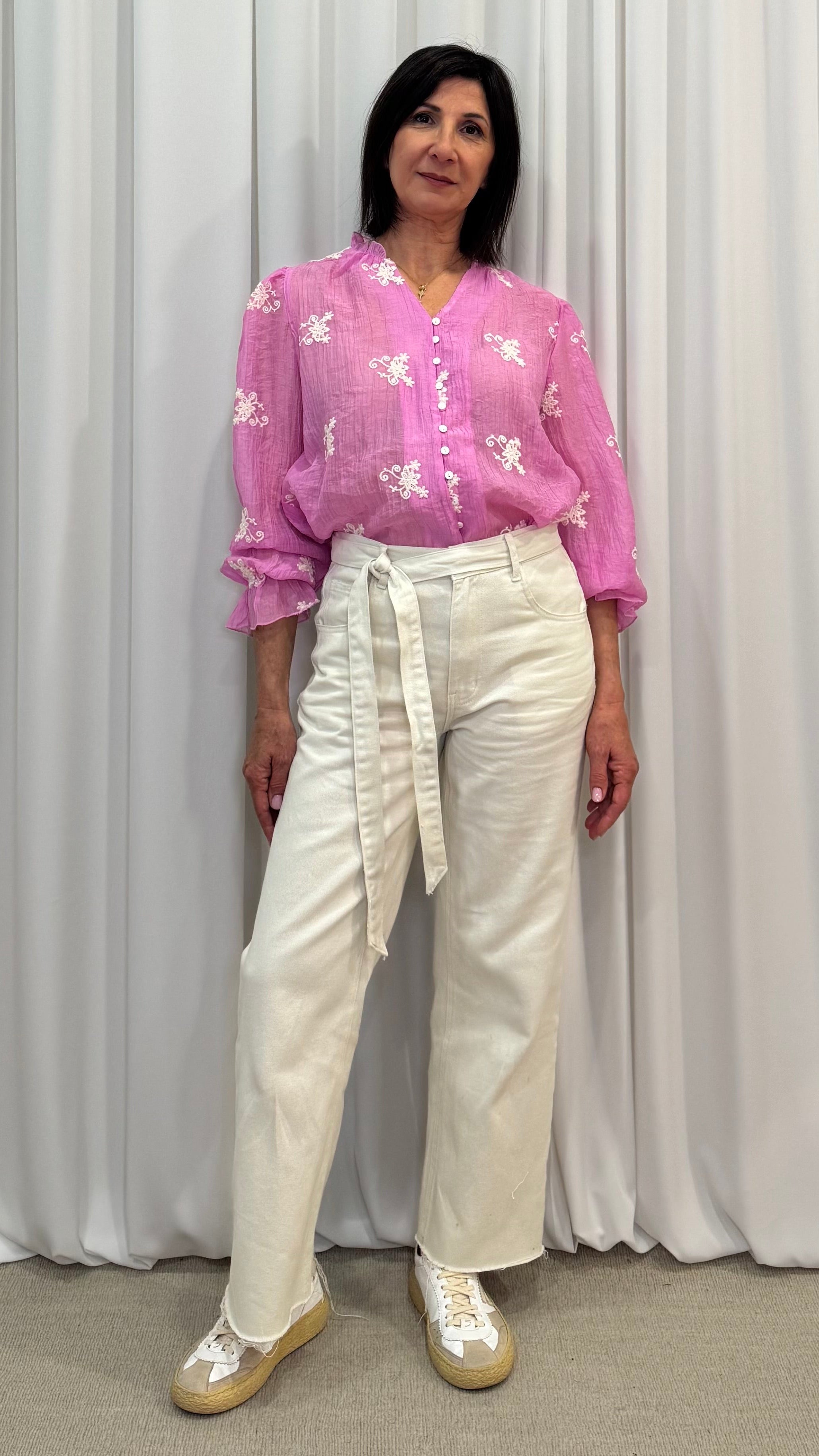 PANTALONI CON NASTRO