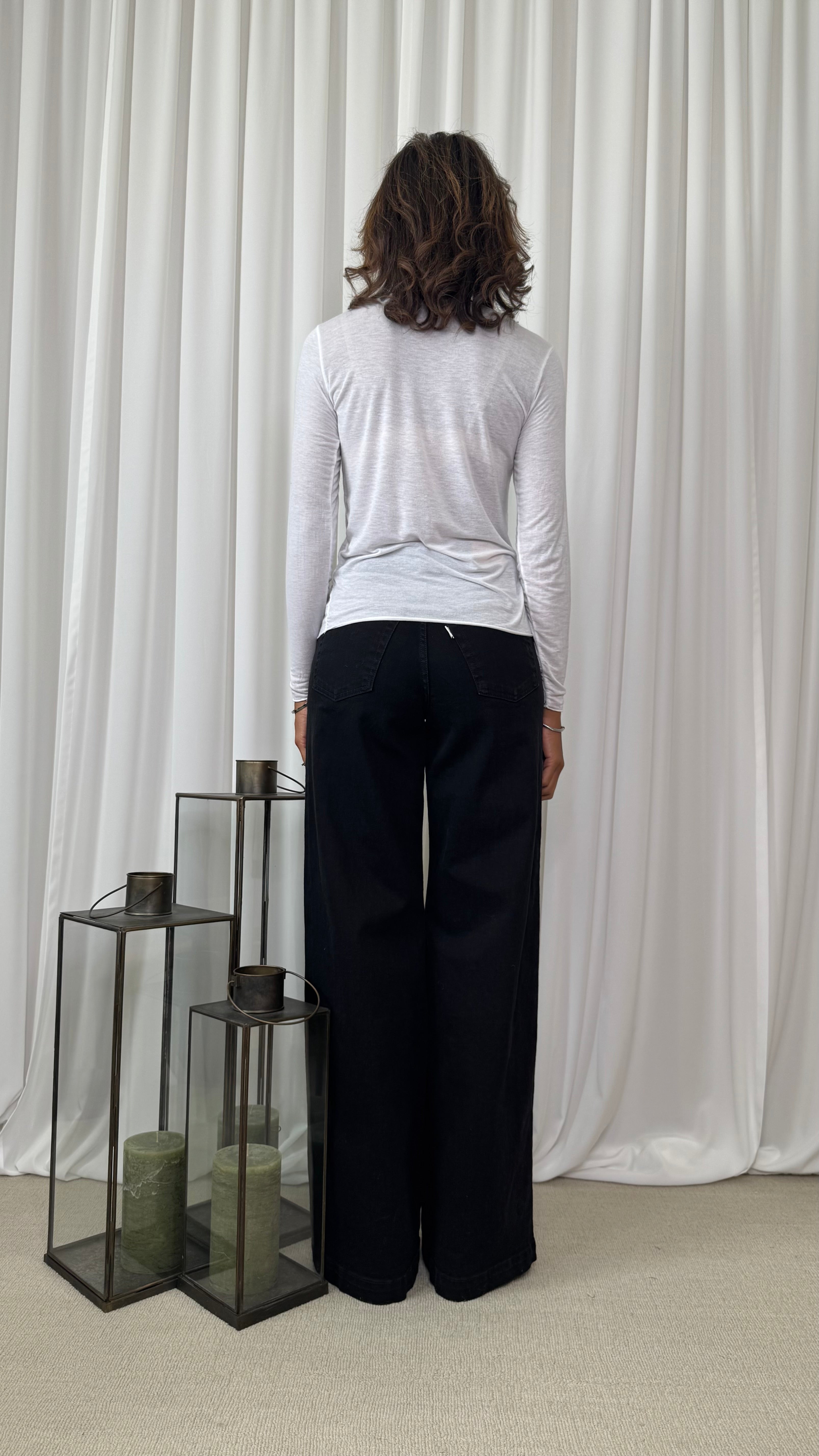 CASHMERE BLEND UNDERJACKET SWEATER