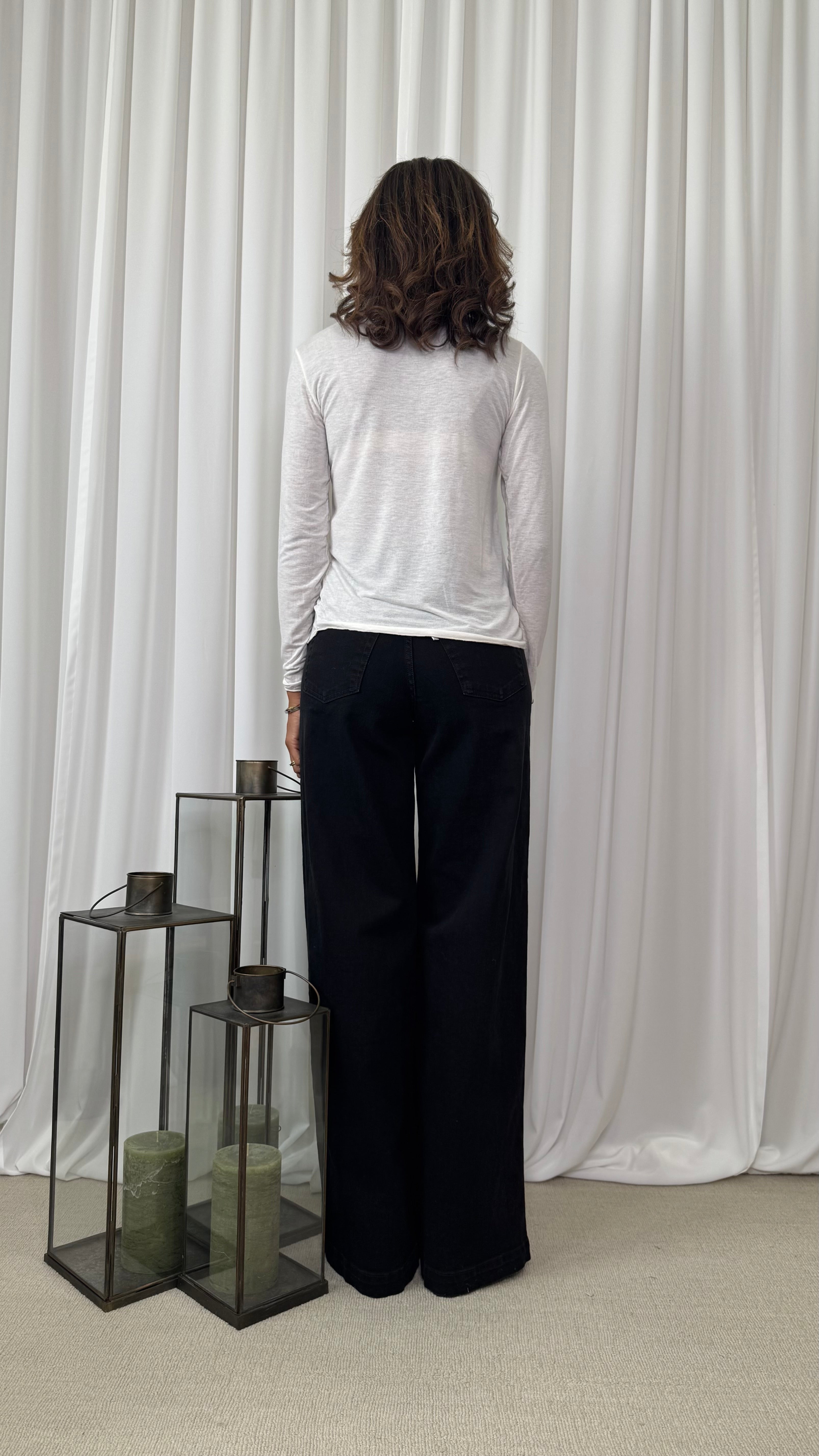 CASHMERE BLEND UNDERJACKET SWEATER