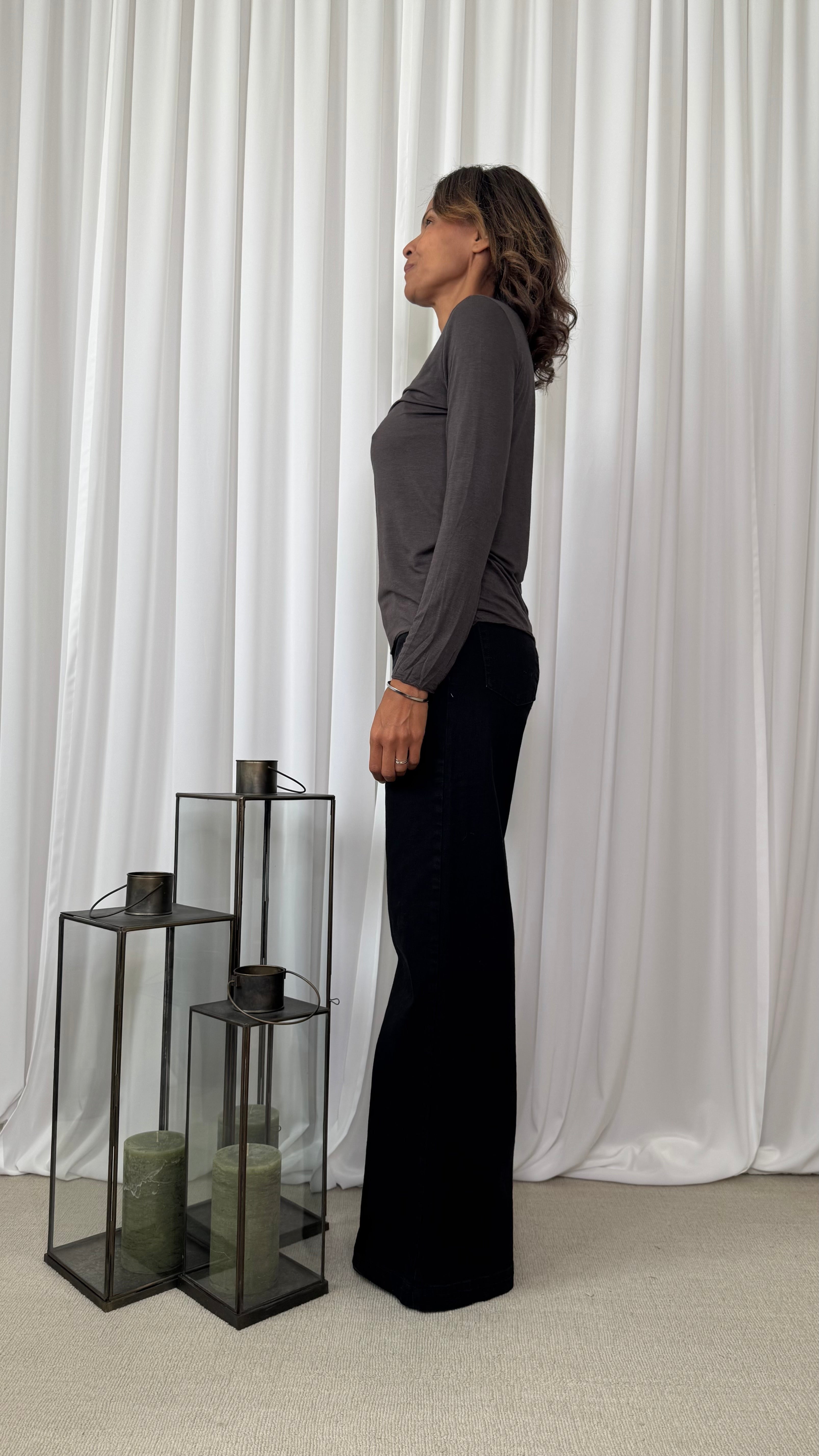 CASHMERE BLEND UNDERJACKET SWEATER