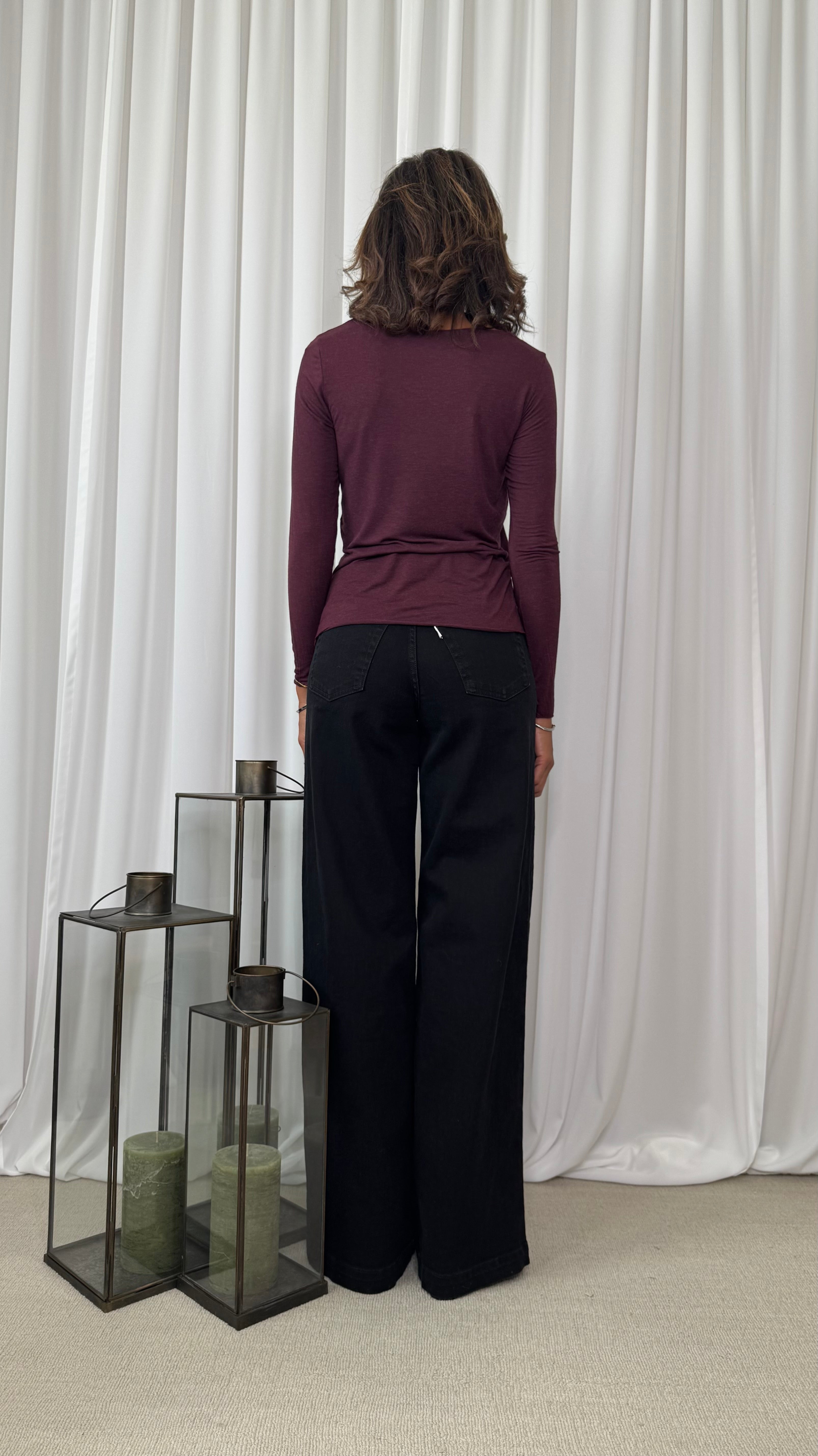 CASHMERE BLEND UNDERJACKET SWEATER