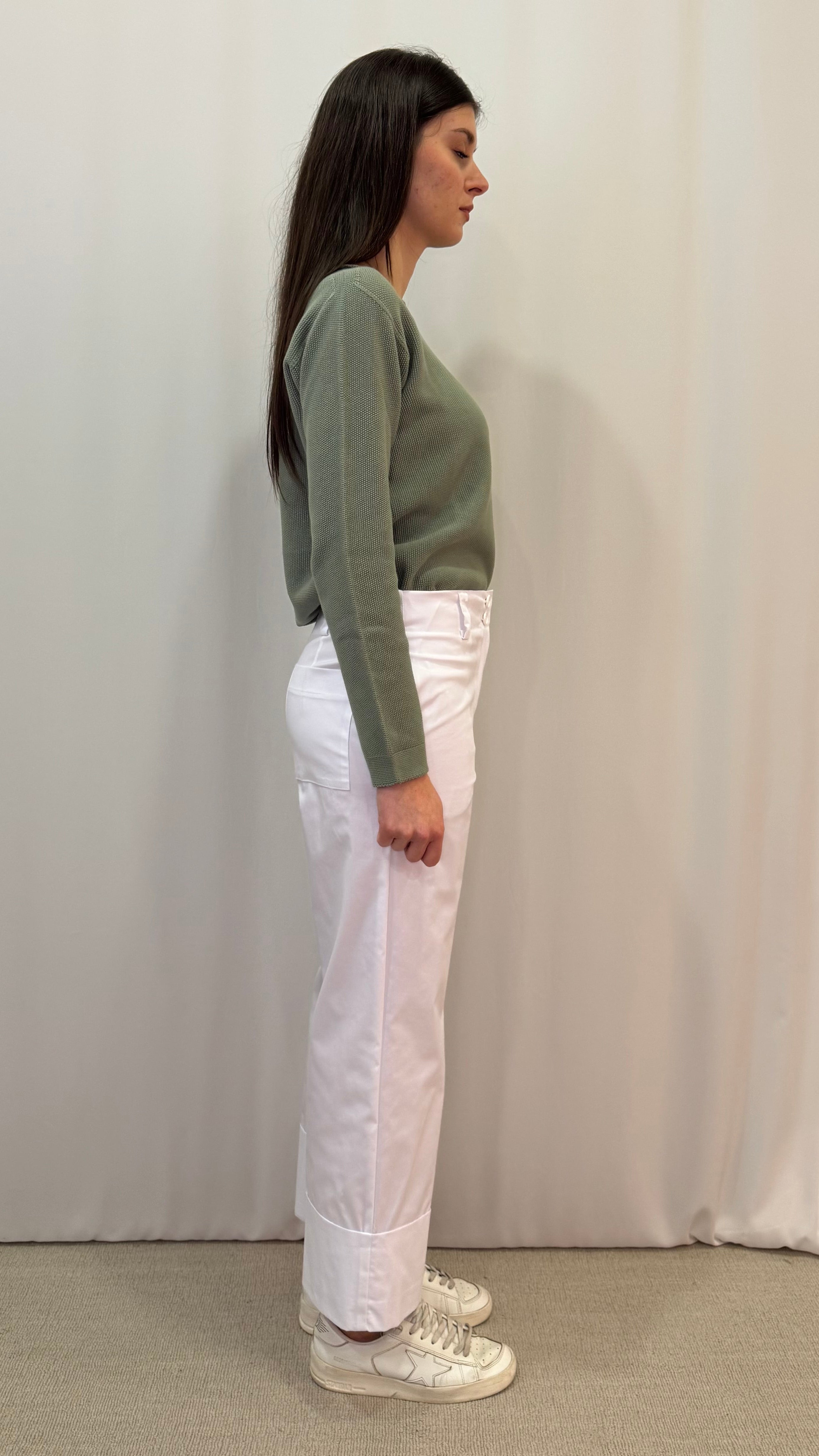 PANTALONE CON RISVOLTO