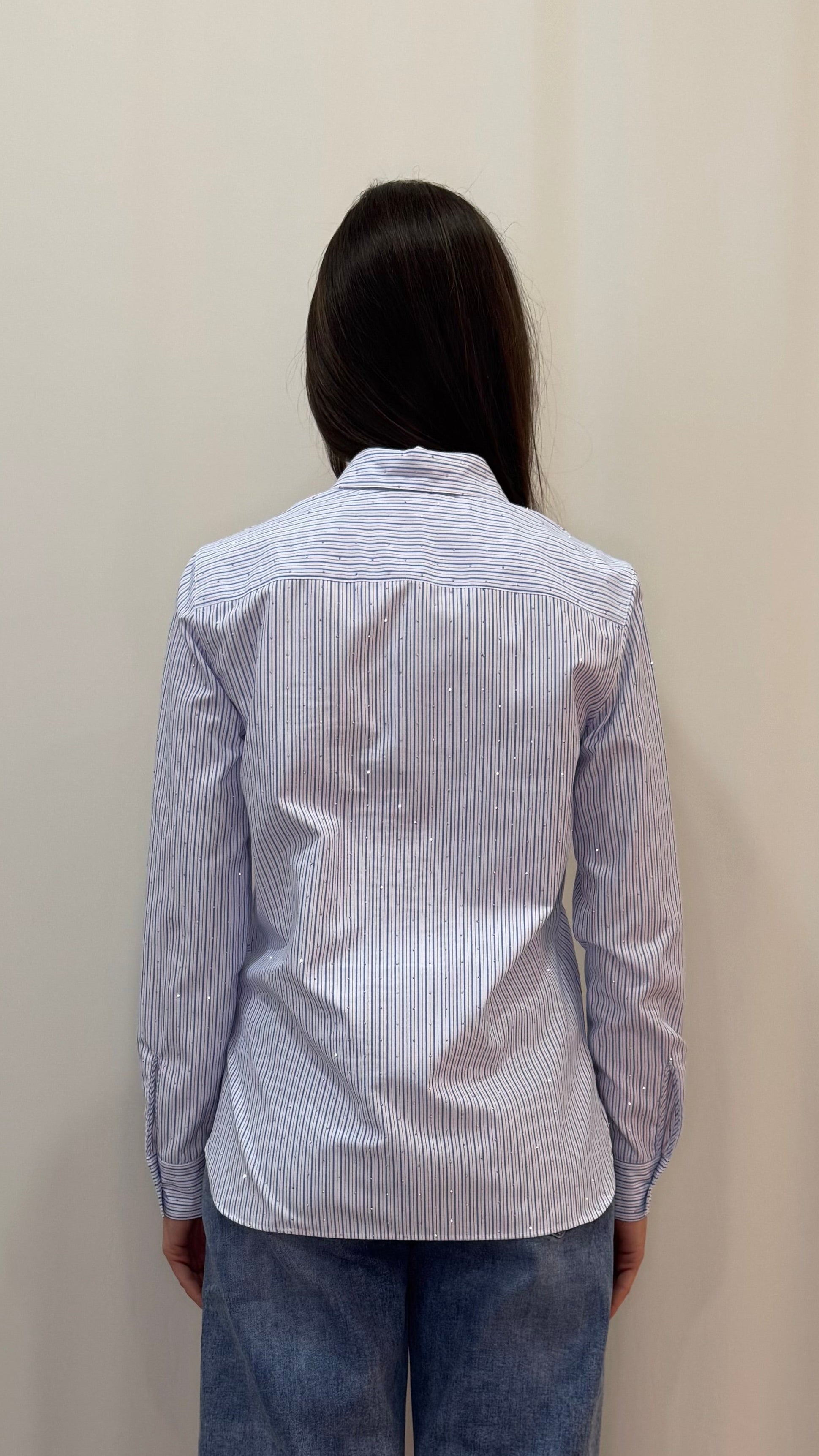 CAMICIA RIGHE CON PUNTI LUCE