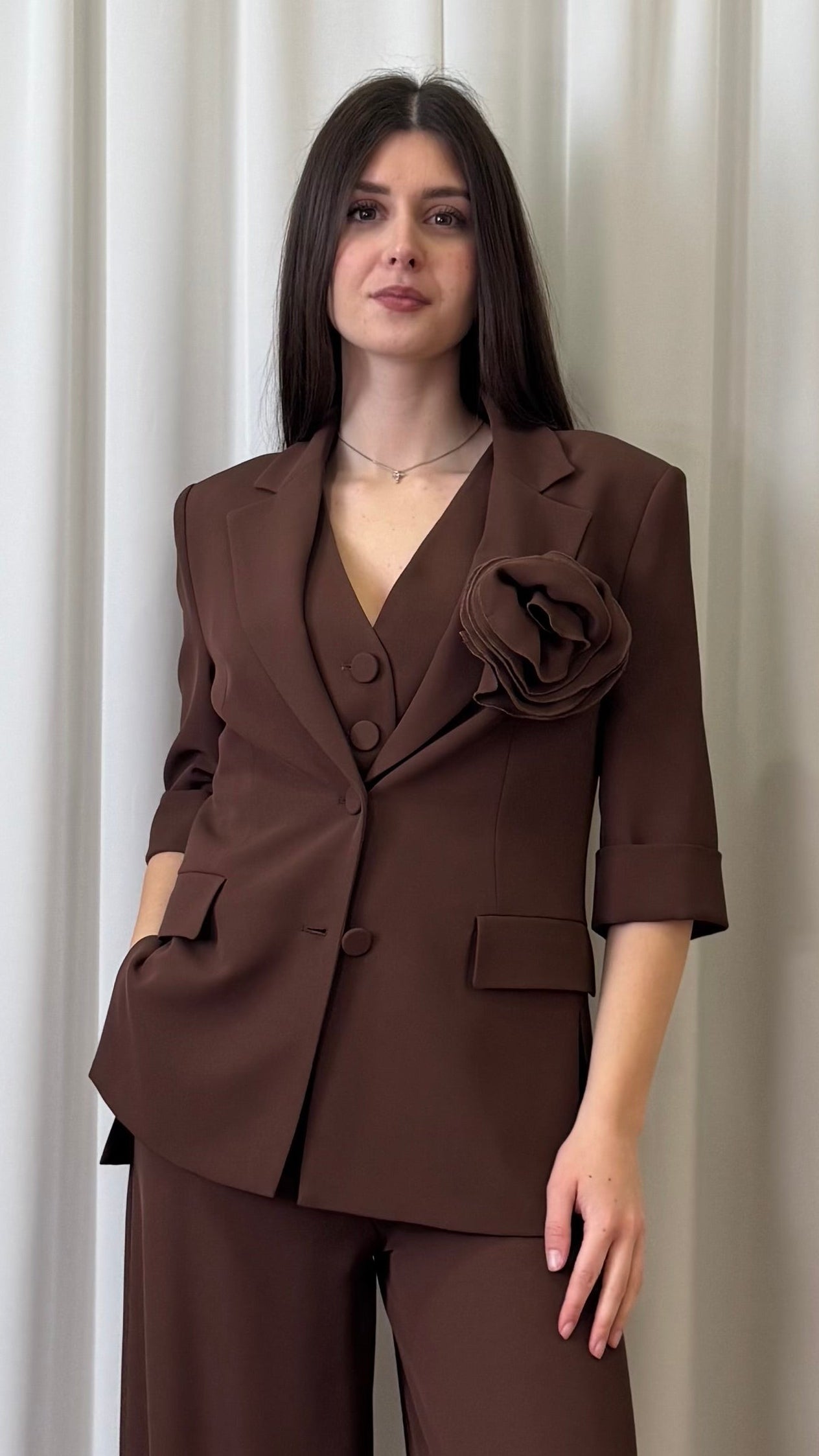 BLAZER CON MANICHE A 3/4