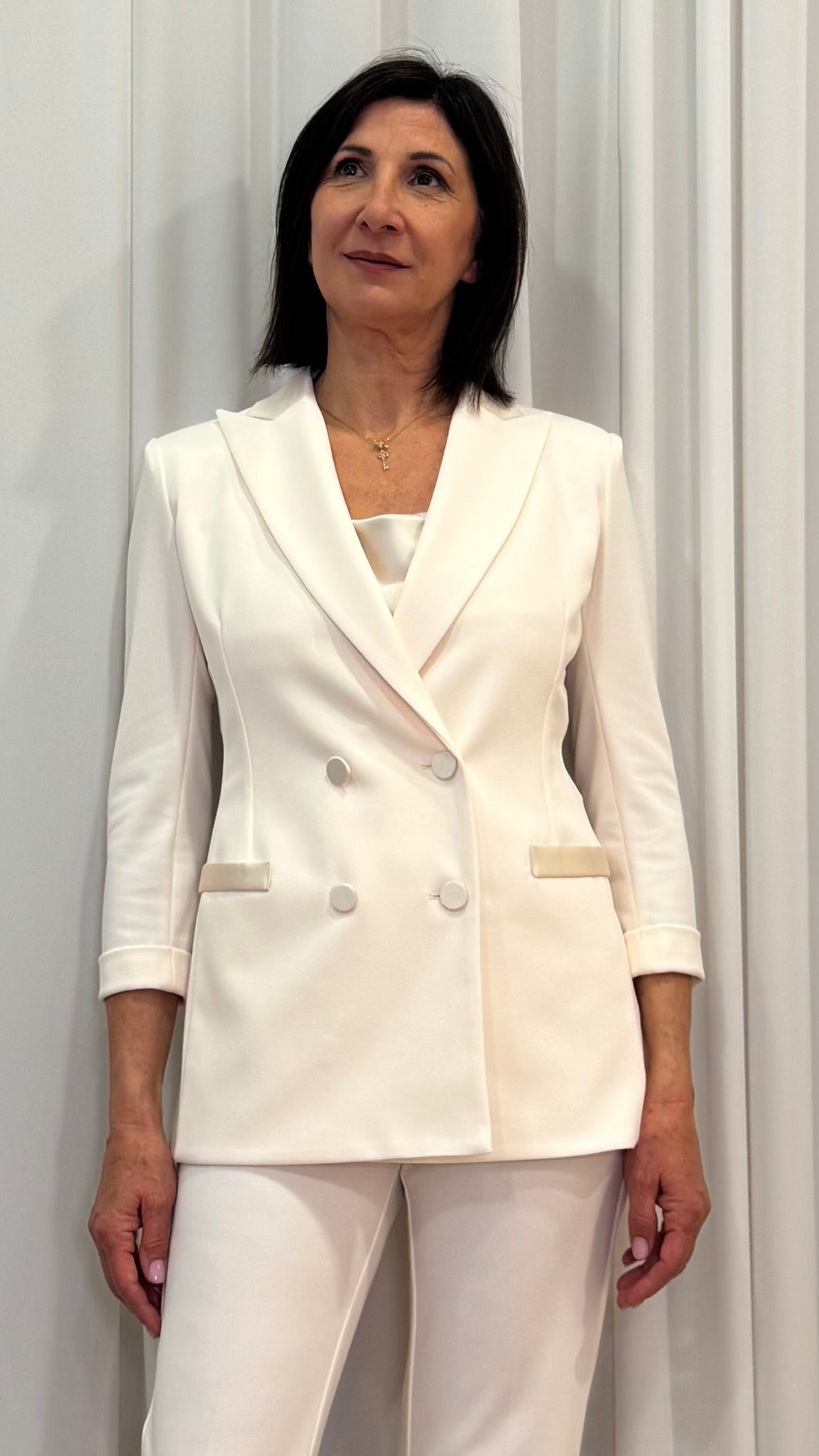 BLAZER CON PROFILI SATIN