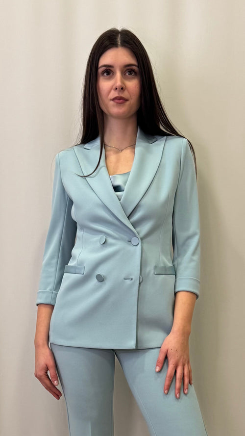 BLAZER CON PROFILI SATIN