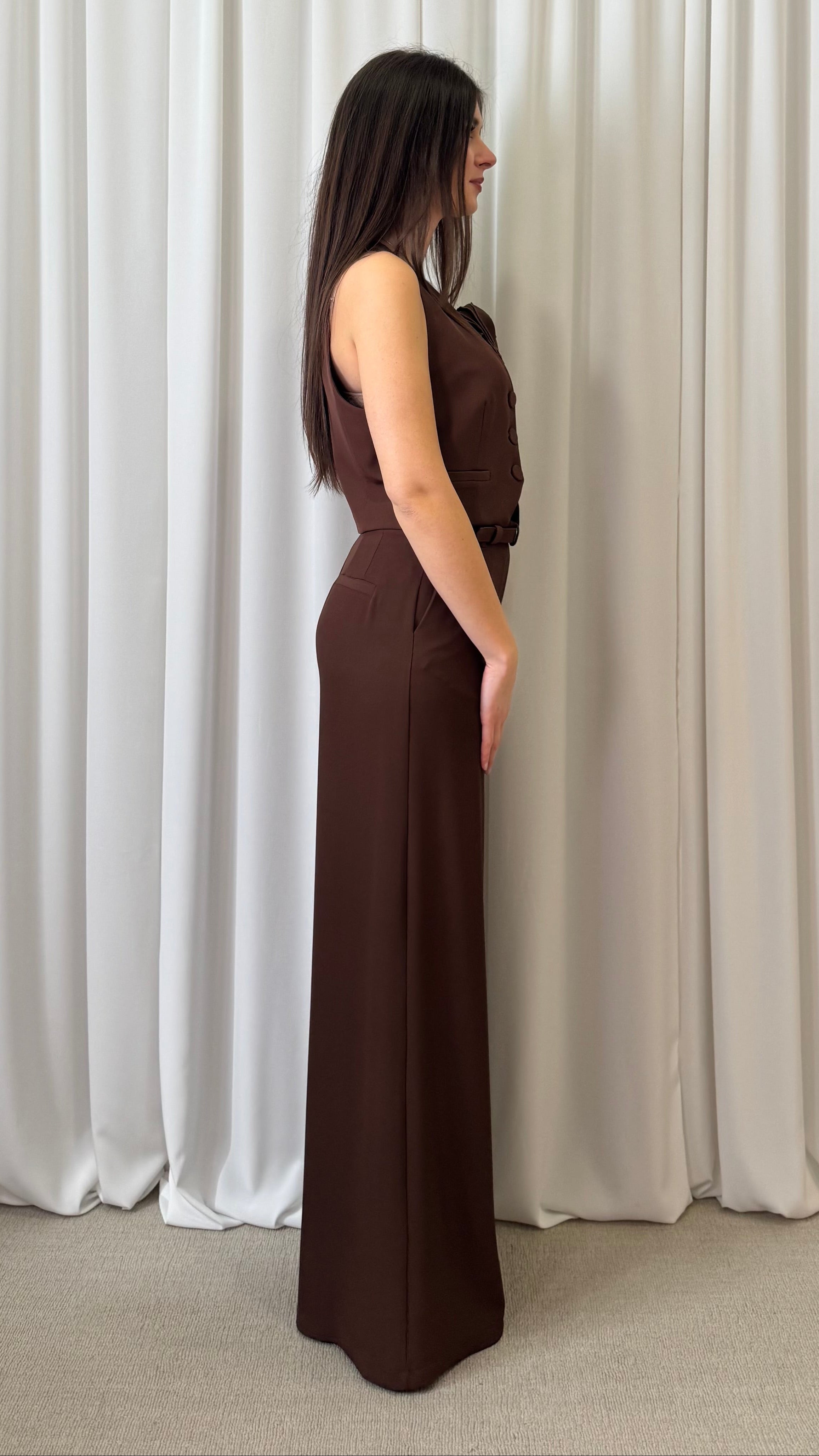 PANTALONE PALAZZO CON CINTURA