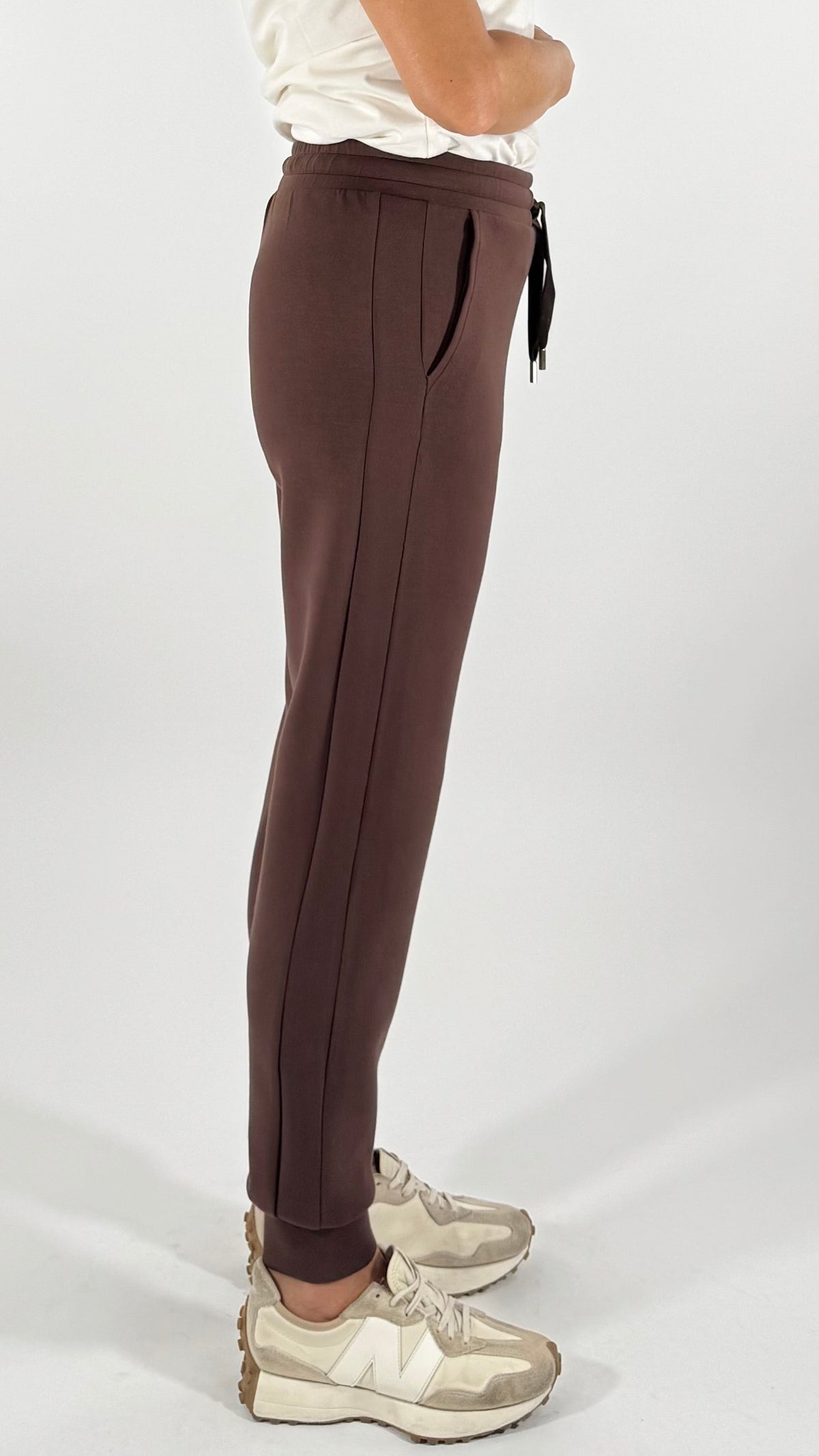 PANTALONE IN FELPA CON POLSINO ALLA CAVIGLIA