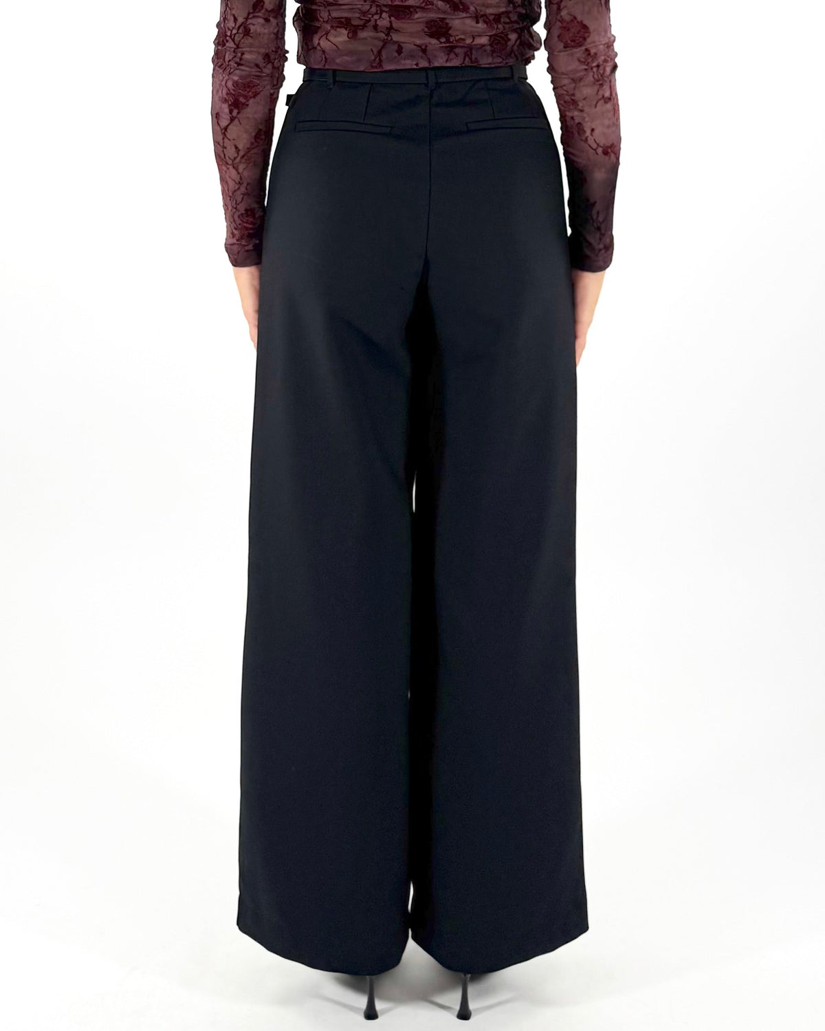 PANTALONE PALAZZO CON CINTURINO