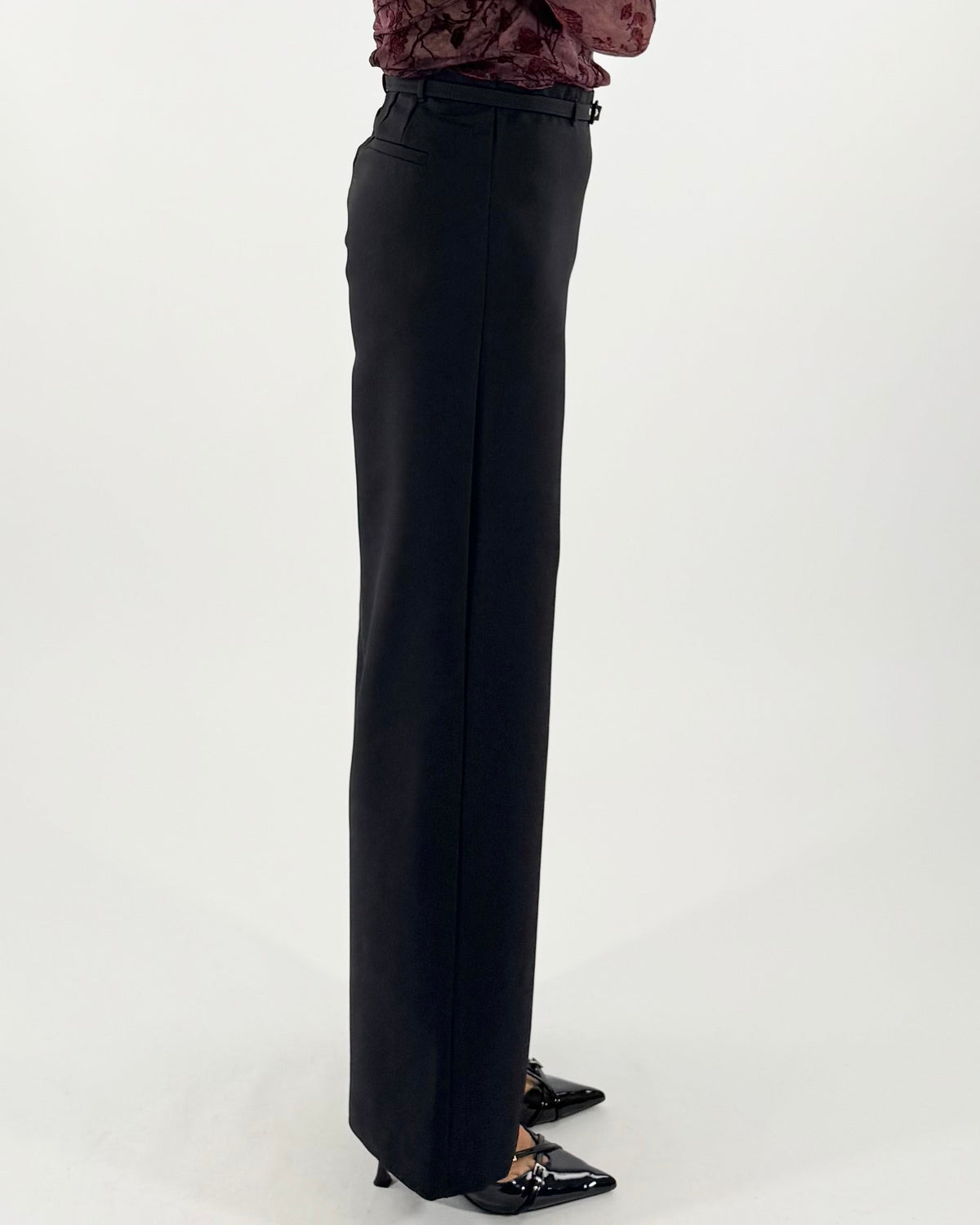 PANTALONE PALAZZO CON CINTURINO