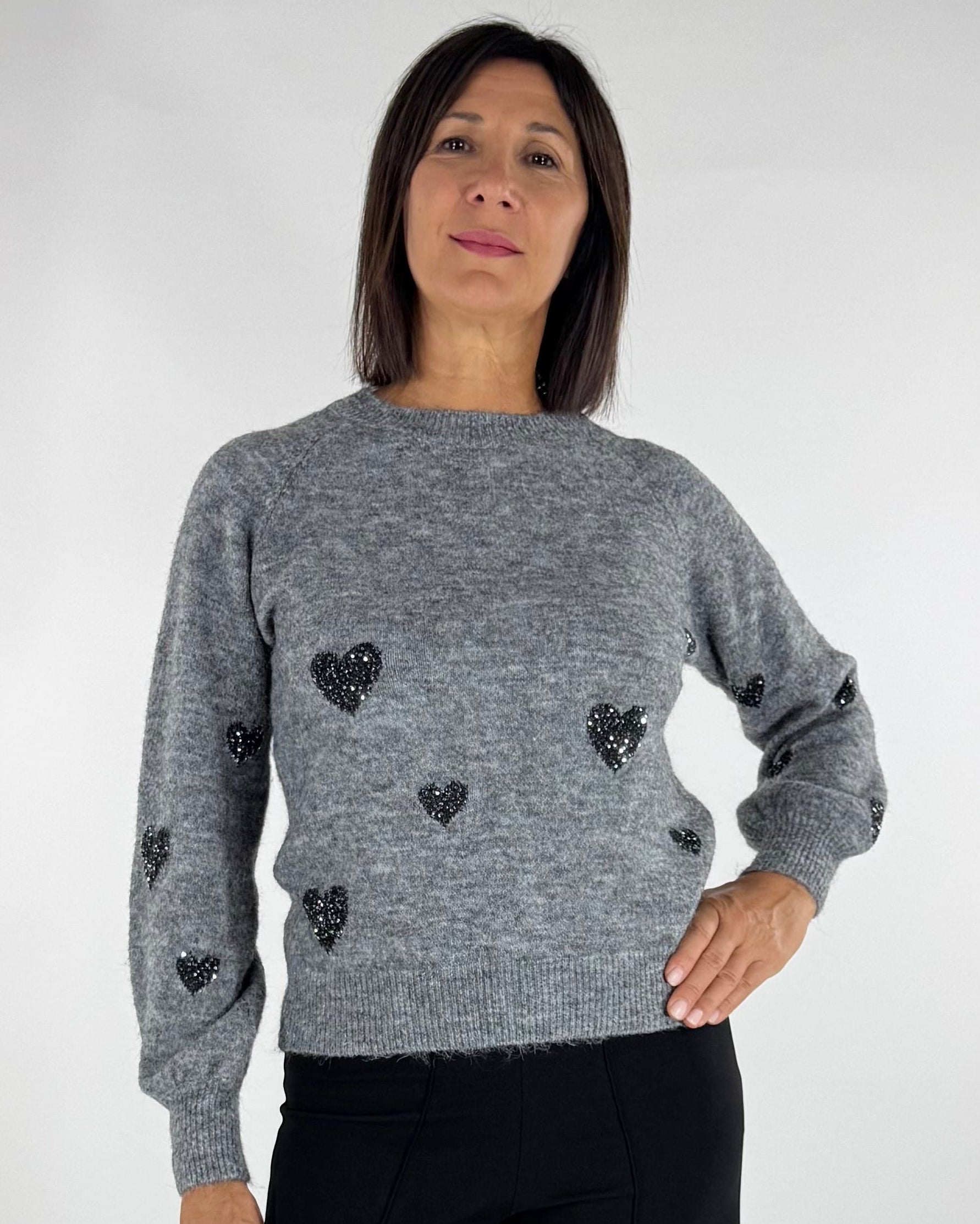 MAGLIA CON CUORI
