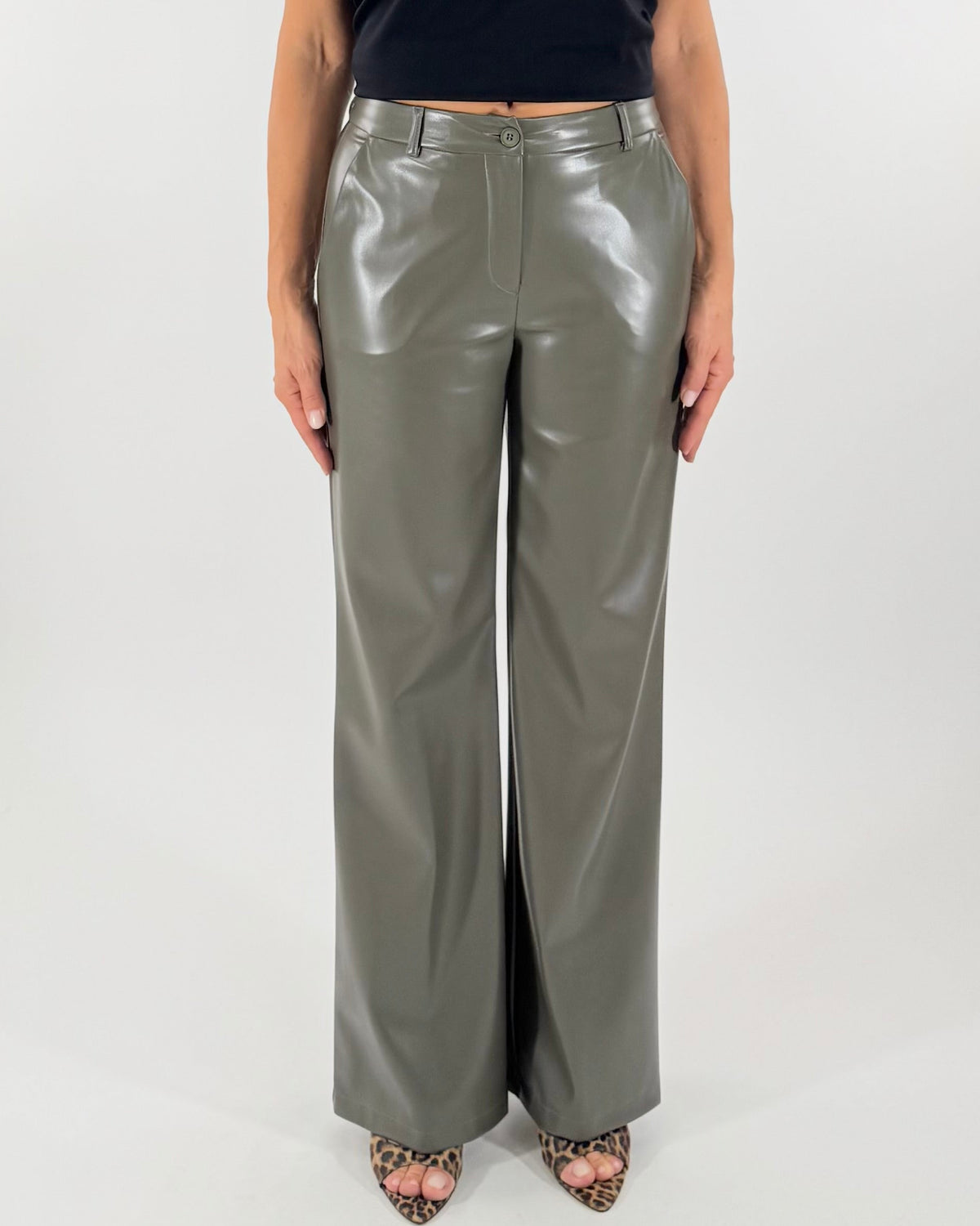 PANTALONE DRITTO ECOPELLE