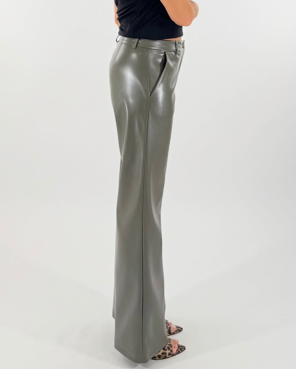 PANTALONE DRITTO ECOPELLE
