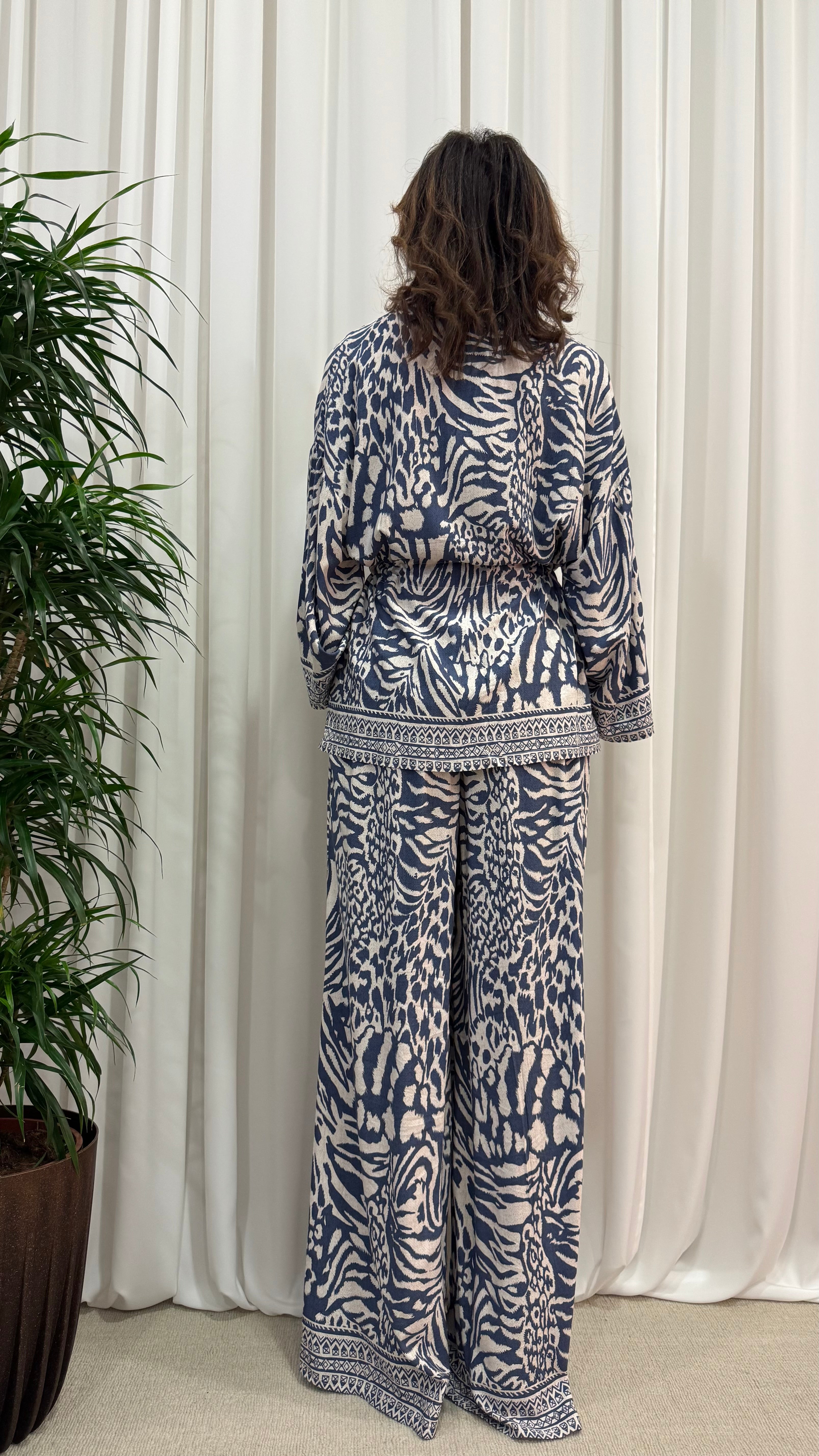 ETHNIC PRINT KIMONO JACKET 