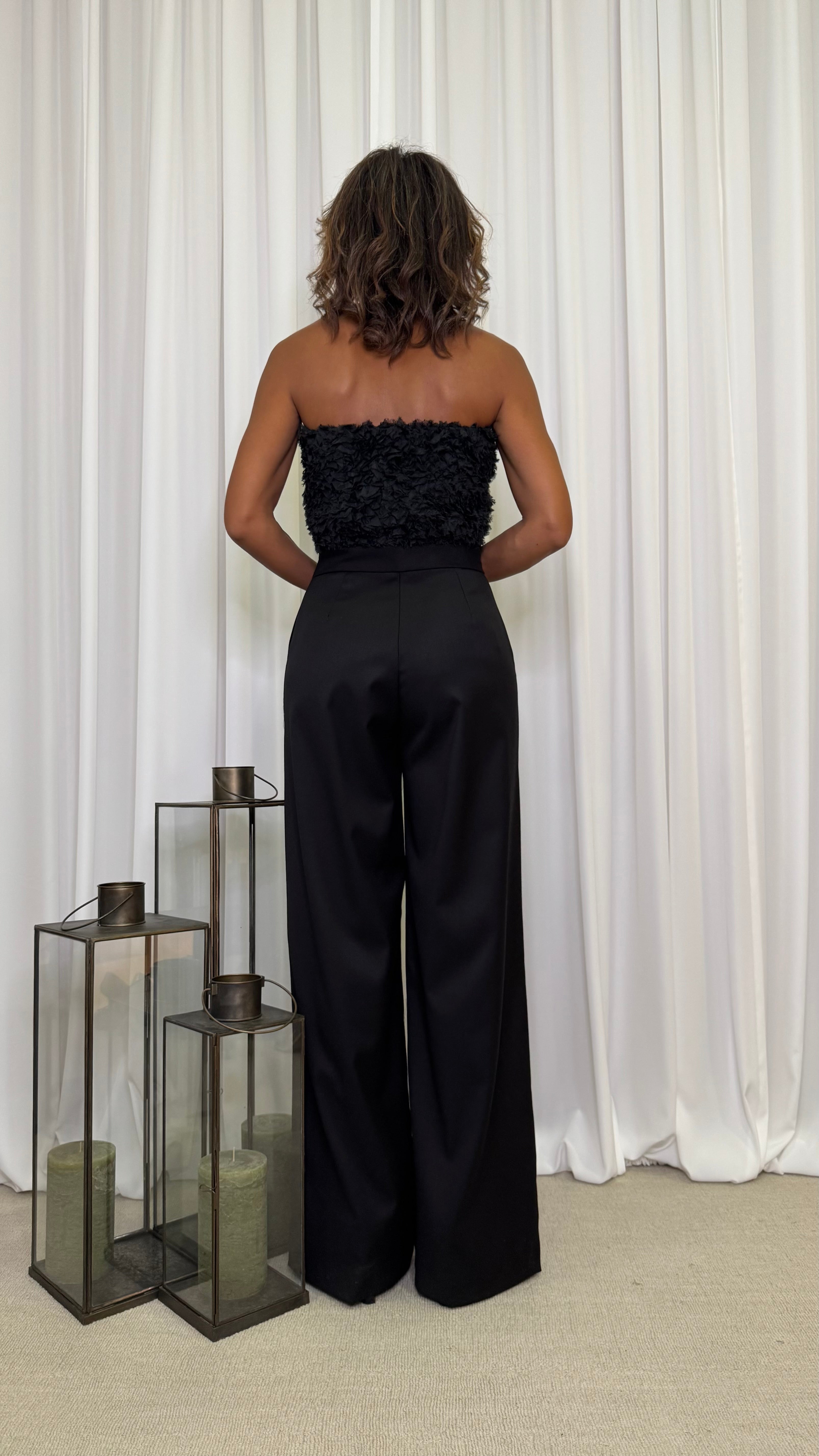 MICRO-RUFFLE JUMPSUIT