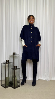 CAPE WITH GOLDEN BUTTONS